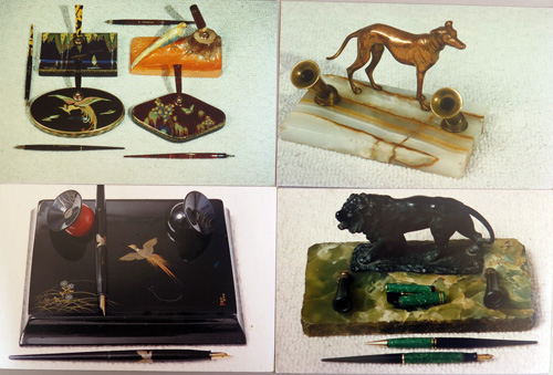 PHOTOS OF STAN PHIFFER's DESK SET COLLECTION